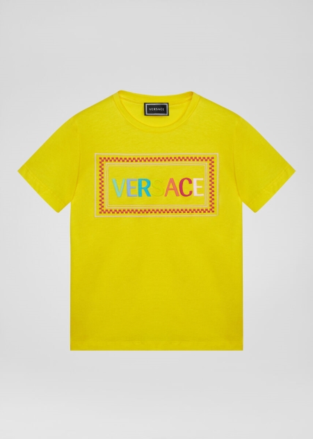 Versace 90s Vintage Logo T-shirt Tjej - 691587WMX